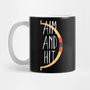 Archery aim and hit Mug